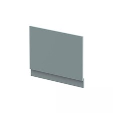 750mm Edge/Power Straight End Bath Panel & Plinth - Matt Coastal Grey