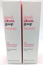*NEW 2 PACK* good.clean.goop beauty The Powerscrub Scalp Detox Shampoo