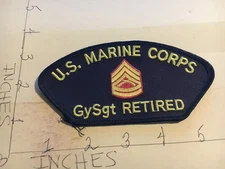 US Marine Corps GySgt Retired Hat Patch 12/1/25 modern