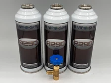 Envirosafe R290 Refrigerant, 3 cans and Brass Tap, R-290, r290