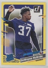 2023 Panini Donruss Rated Rookie Press Proof Yellow DeWayne McBride #366 r7o