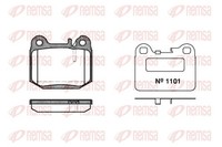 Bremsbelagsatz Scheibenbremse Remsa 0014.40 FüR Mercedes Klasse W163 270 CDI 163