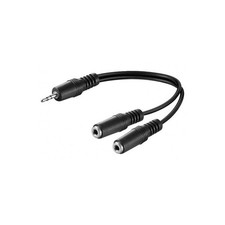 Audio Splitter Adapter Stereo Jack 3.5 Mm Male To Female 20 Cm