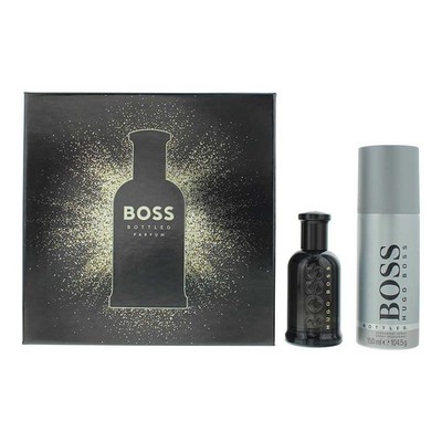 Hugo Boss Bottled 2 Piece Gift Set: Parfum 50ml - Deodorant Spray 150ml For Men