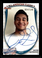 2014 Bowman Draft Jacob Gatewood (2013 Perfect Game) #PG-JGA Auto #054/199