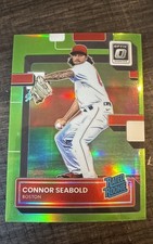 2022 Panini Donruss Optic - Rated Rookie Connor Seabold #59 Lime Green Prizm...