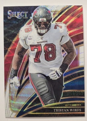 Tristan Wirfs 2025 Panini Select - Club Level #238 Tri-Color Prizm /249