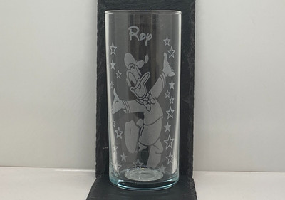 Personalisiertes Disney Longdrinkglas mit Gravur und beliebigem Bild Geschenk verpackt