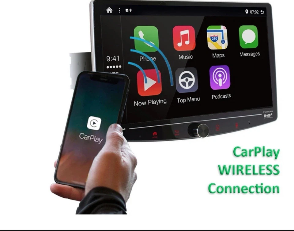 MACROM T1003DAB Autoradio Monitor Car Tablet Android Apple DAB+ BT T 1003 DAB - Immagine 4 di 4