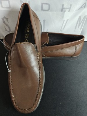 GEOX Men's 12 / 45 Respira Sile 2 Fit Leather Loafer New $145