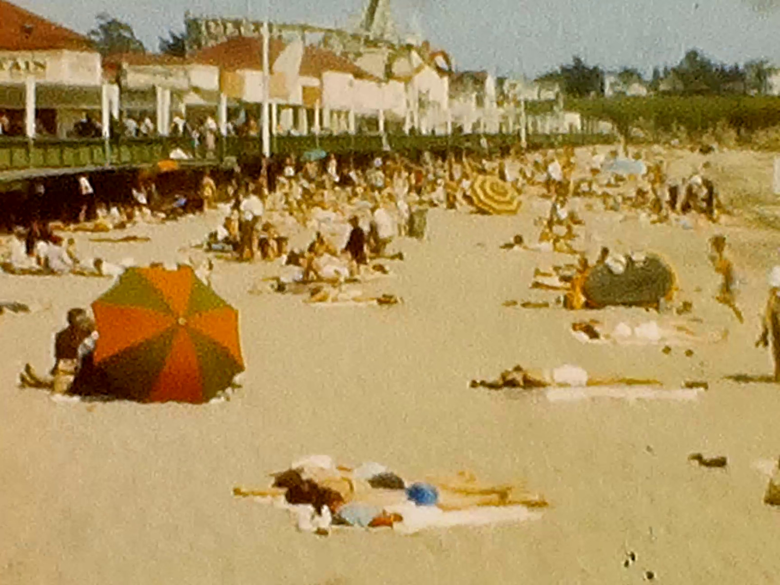 8mm Film 1949 Santa Cruz Beach Boardwalk 1940s Home Movie California People