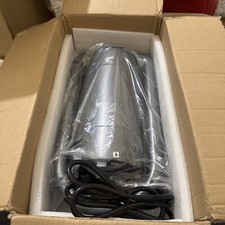 Ocean Loong AB01H Red 1500W Bladeless Tower Fan Heater with HEPA Air Purifier