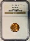 1909 VDB Lincoln Cent (Wheat Penny), NGC MS-64 RB, Great Red-Brown Color