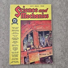 Science & Mechanics Magazine 1940 Oct Nov Chicago Subway Tunnels DIY Hobby
