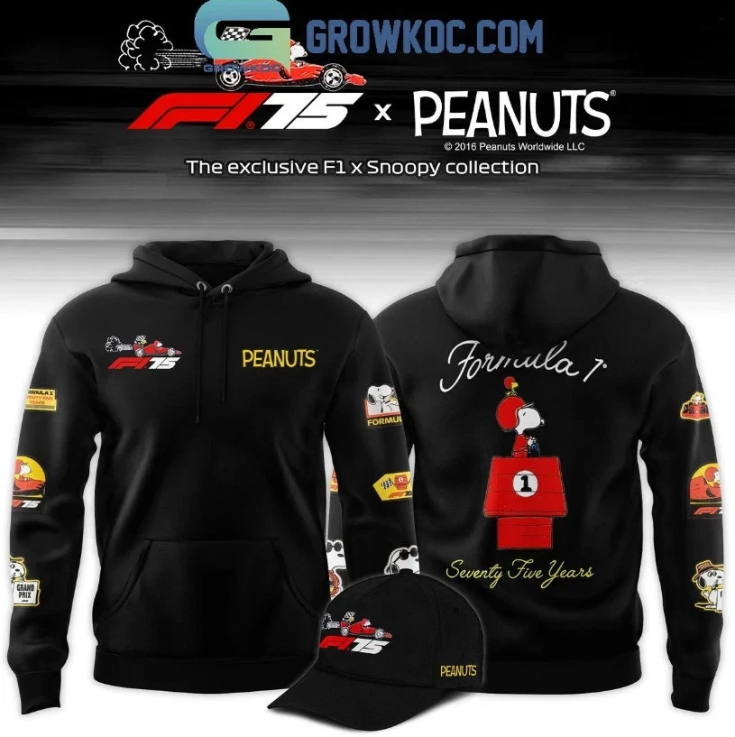 F1 X Peanut 75 Years Snoopy Racing 3D Hoodie