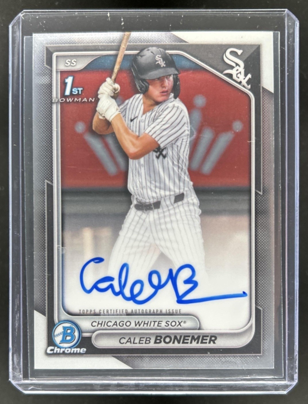 2024 Bowman Draft Caleb Bonemer Chrome Auto 1st Prospect #CPA-CBO White Sox