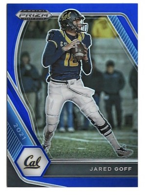 JARED GOFF 2021 Prizm Draft Picks Blue Prizm #118/199