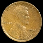 1914-S Wheat Cent - Lincoln Penny United States of America 1c Vintage Coin