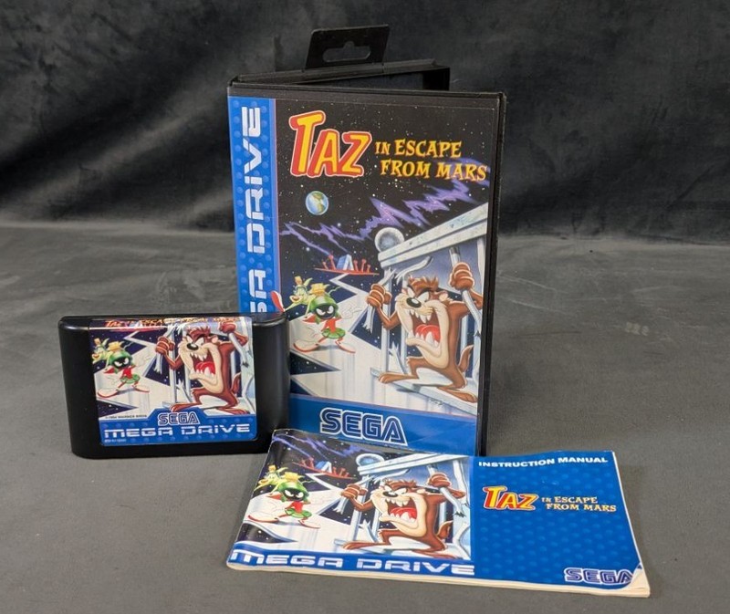 Sega Mega Drive Taz In Escape From Mars Classic Game Complete *Tested*