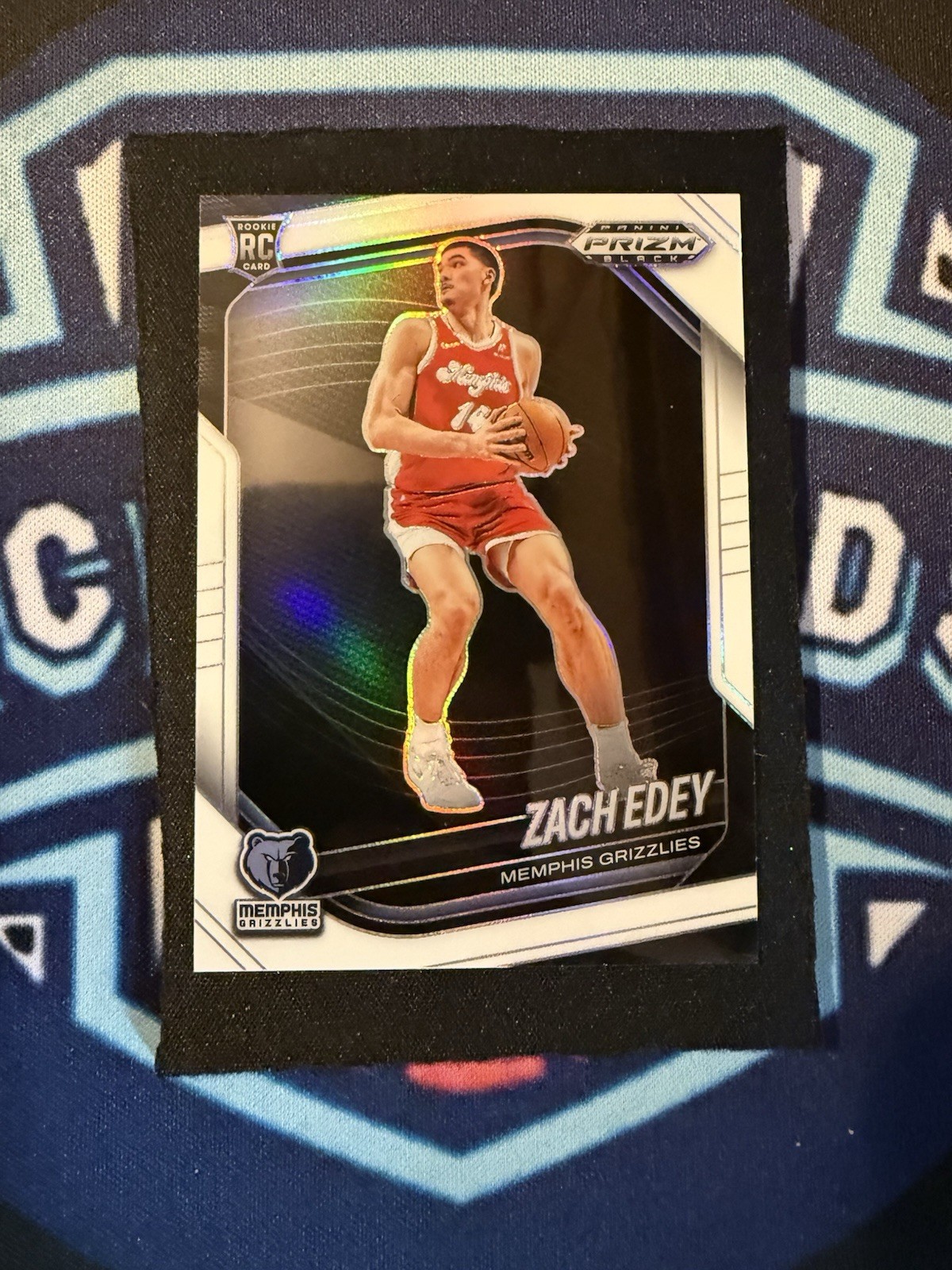 2024-25 Panini Prizm Black ZACH EDEY White Rookie /175 No. 64