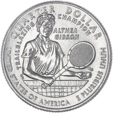 2025 P American Women Quarter Althea Gibson BU CN-Clad Copper See Pics L650