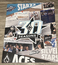 WNBA Las Vegas Aces 30 seasons celebration Game day program Valkyries. SGA