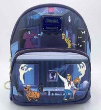 Image of Scooby Doo Mini Backpack Loungefly Noctilucent Blue Rare Travel Monster Chase