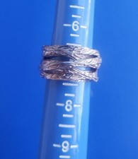 Vintage Signed Sterling Silver 925 Artisan Ring. Israel. Size 7