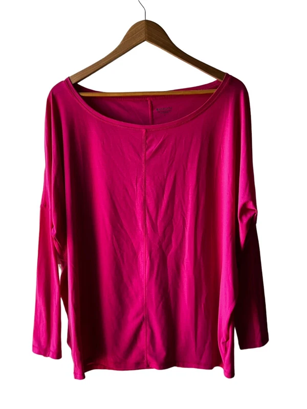 athleta stretch knit boat neck long sleeve shirt