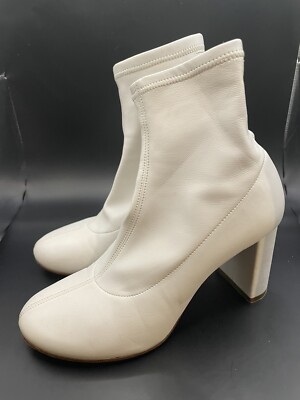 ⚡️ MAISON MARGIELA Women's Off-White Tabi Ankle Boots US Size 8
