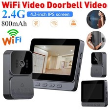 4.3 Inch 1080P IPS Screen Wireless Intercom Doorbell Wireless Smart Video USA