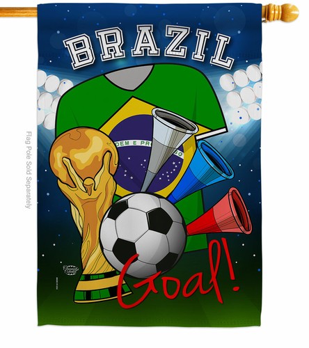 WM Brasilien Fußball Garten Flagge Sport Deko Geschenk Hof Haus Banner - Bild 3 von 17