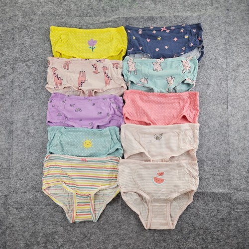 Carters Girls 10-Pack Stretch Cotton Undies Panty size 14, 6/6X, 8 NWT - Picture 2 of 7