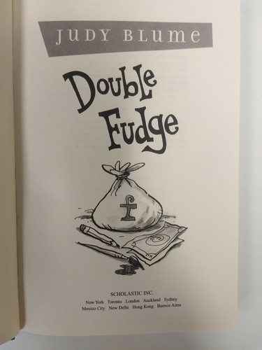 Double Fudge by Judy Blume Hardcover HG36 - Picture 4 of 8