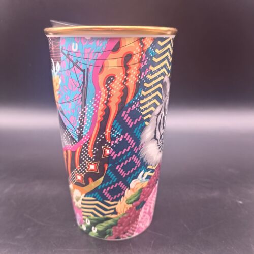 Bicchiere da viaggio Tristan Eaton X Starbucks Tiger ceramica tazza pop art tropicale - Foto 2 di 8