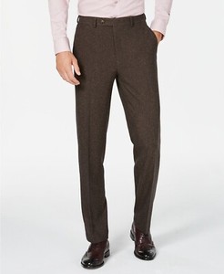 mens textured suit trousers