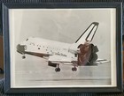ORIGINAL- NASA Space Shuttle Columbia 1st Landing Photograph (framed, Black &... — photo 1