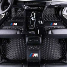 For BMW All Model Waterproof Auto Custom Liner Carpets Car Floor Mats PU Leather