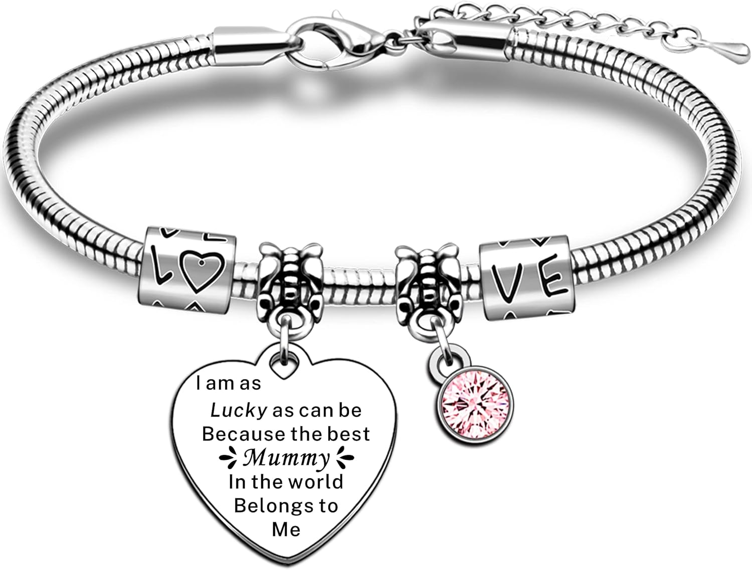 Mummy Bracelet Best Mummy Gifts Son Daughter Mummy Birthday Gifts Mother'S Day