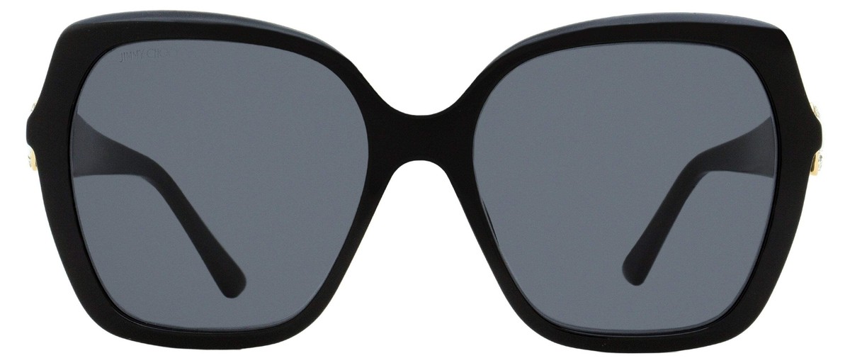 JIMMY CHOO スクエアフレムサンクラス MANONGS 807IR Jimmy Choo Manon /G Square Sunglasses 807IR Black/Gold 57mm