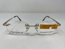 OnGuard Safety OG-122 SIL 48-17-140 Silver Rimless Eyeglasses Frame !W05