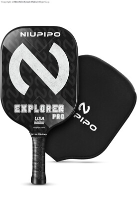  Pro Graphite Pickleball Paddles Set with, Cushion Grip, Lightweight Racket, and