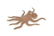 Octopus, Octopuses, Brown, Rubber, Educational, Toy Model Gift, 3.5" F023 B22