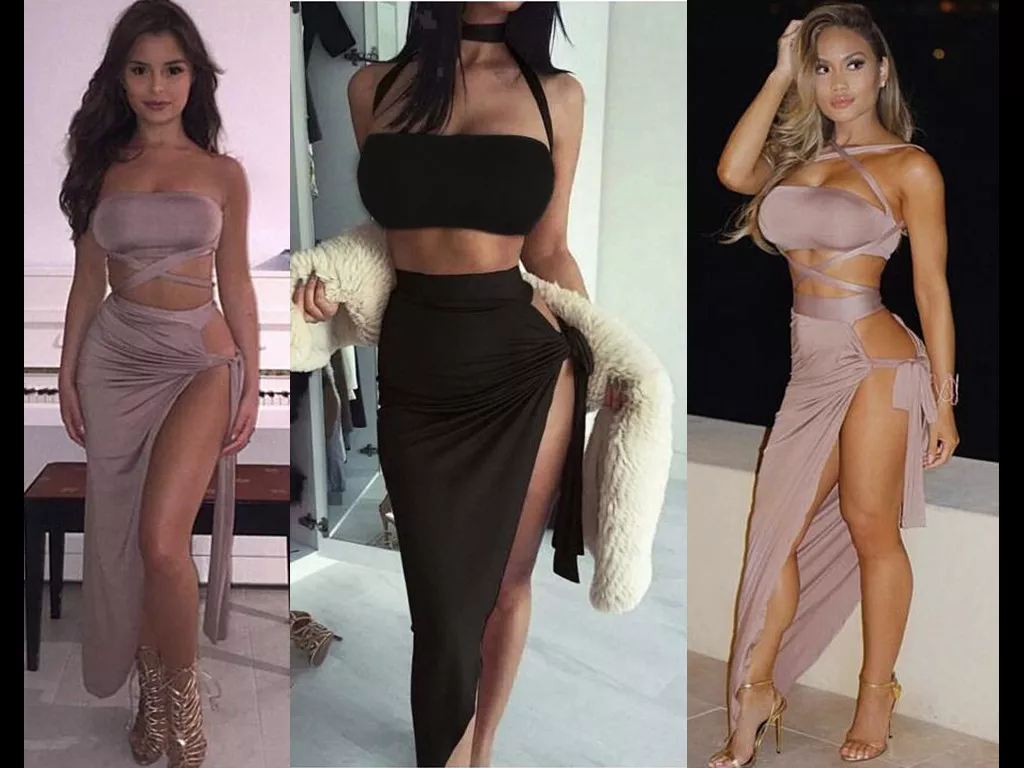 Sexy Knitted Bodycon Maxi Dress Set For Women Deep V Neck, Long Sleeve Plus  Size Jackets And Half Skirt Perfect For Summer And Autumn From Amiery,  $10.06 | DHgate.Com