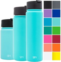 Simple Modern Summit Water Bottle 18 Oz Wide Mouth Hydro With Caribbean Blue Simple Modern Summit Water Bottle 18 Oz Wide Mouth Hydro With Caribbean Blue