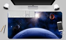 3D Blau Planet 163 Rutschfest Büro Schreibtisch Maus Matte Groß Tastatur Pad