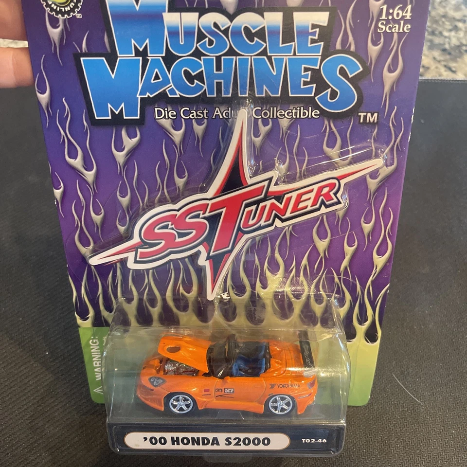 Muscle Machines SS Tuner Fast & Furious 2000 Honda S2000, Orange, 1:64, NIB - Image 3 of 4