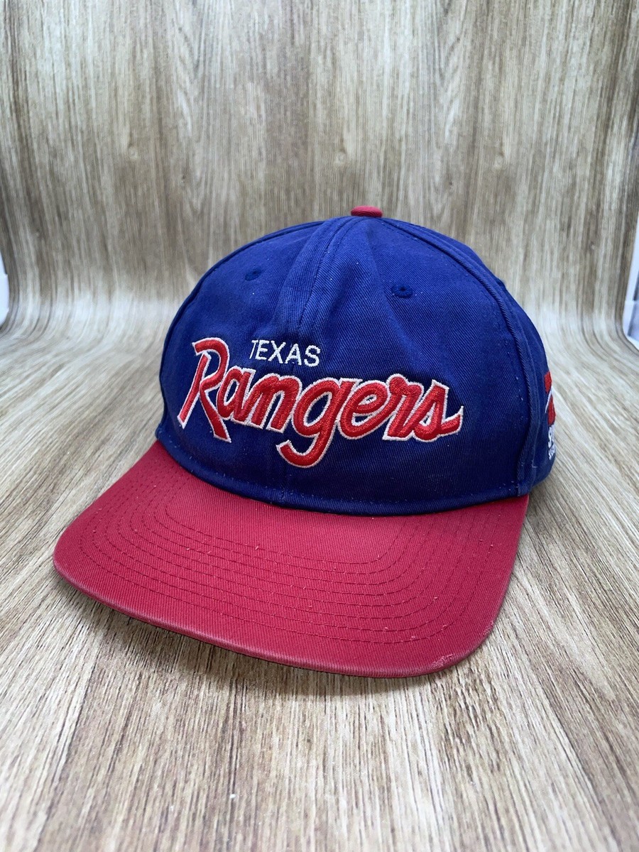 応援グッズ MLB Cap 90s 80s texas ranger Vintage 90's Texas Rangers Sports Specialties SnapBack Hat Blue