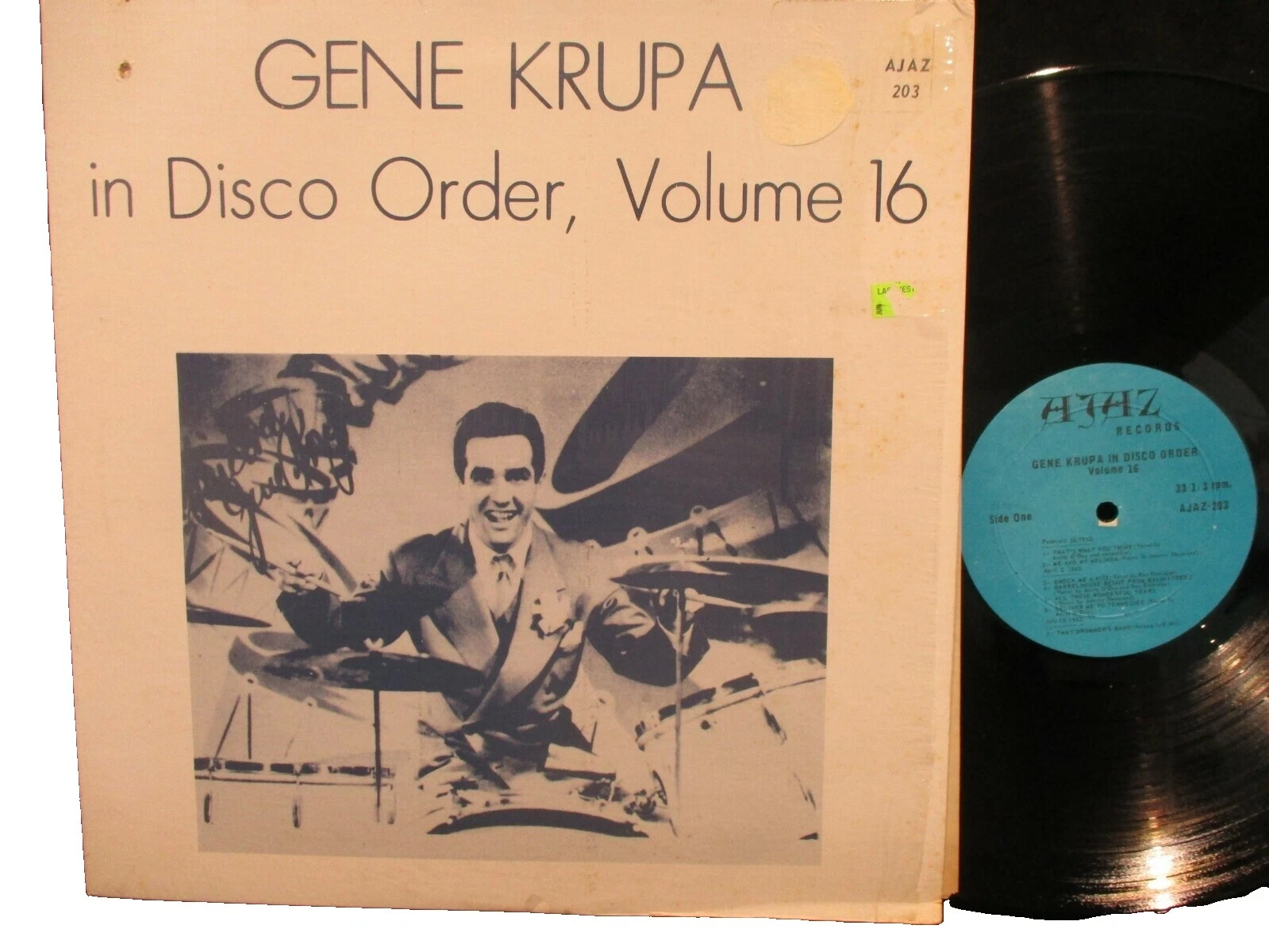 Gene Krupa Excellent (EX) Grading 33 RPM Speed Vinyl Records