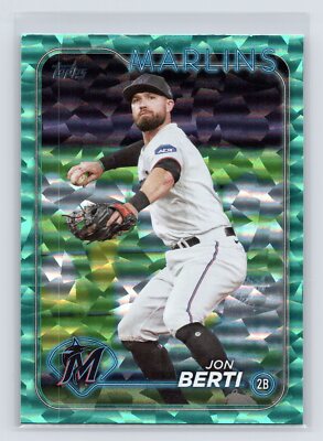 2024 Topps #524 Jon Berti Aqua Foil Crackle /399